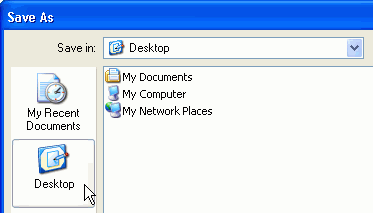Desktop button